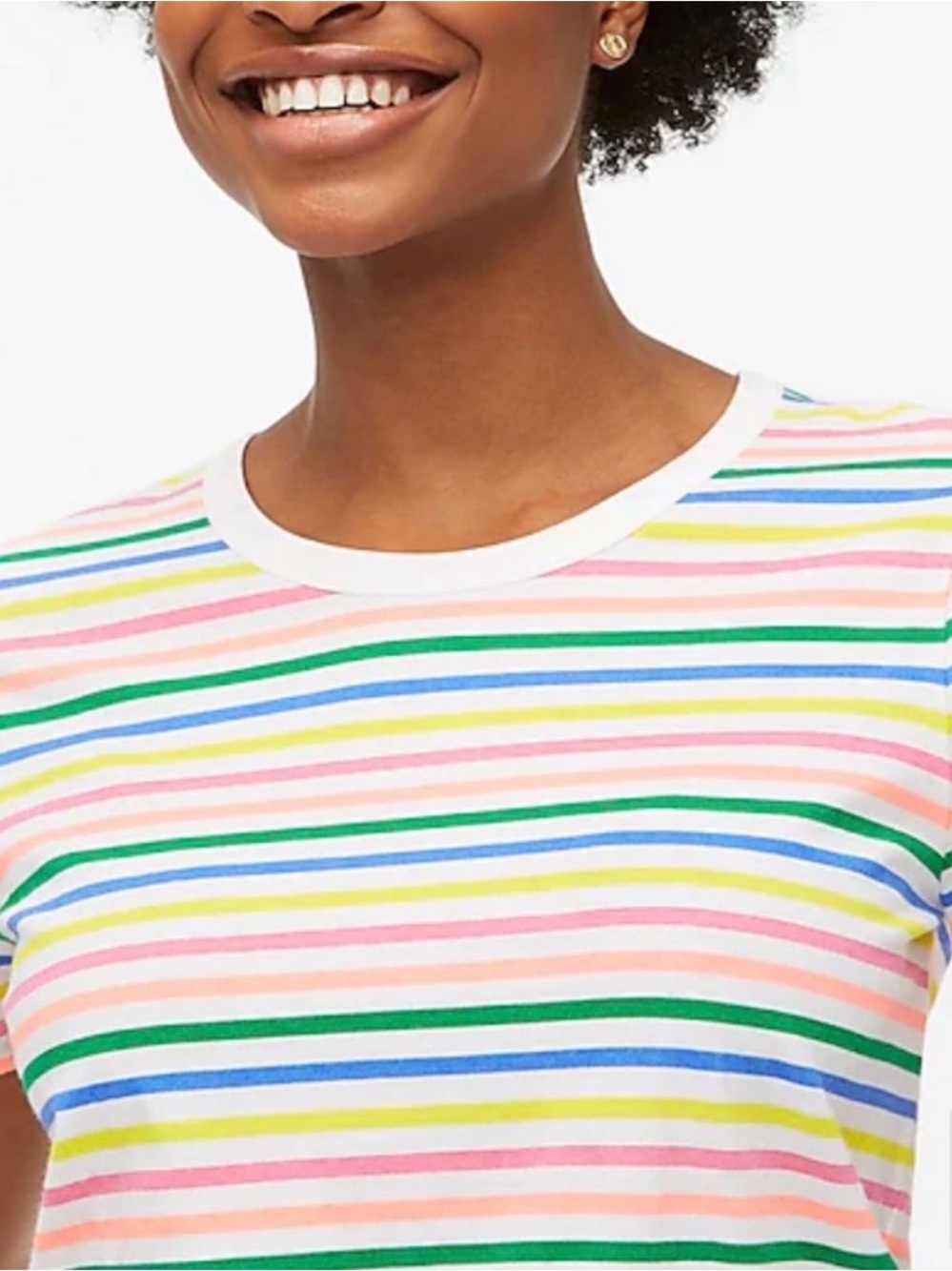 Striped jersey tee pajamas